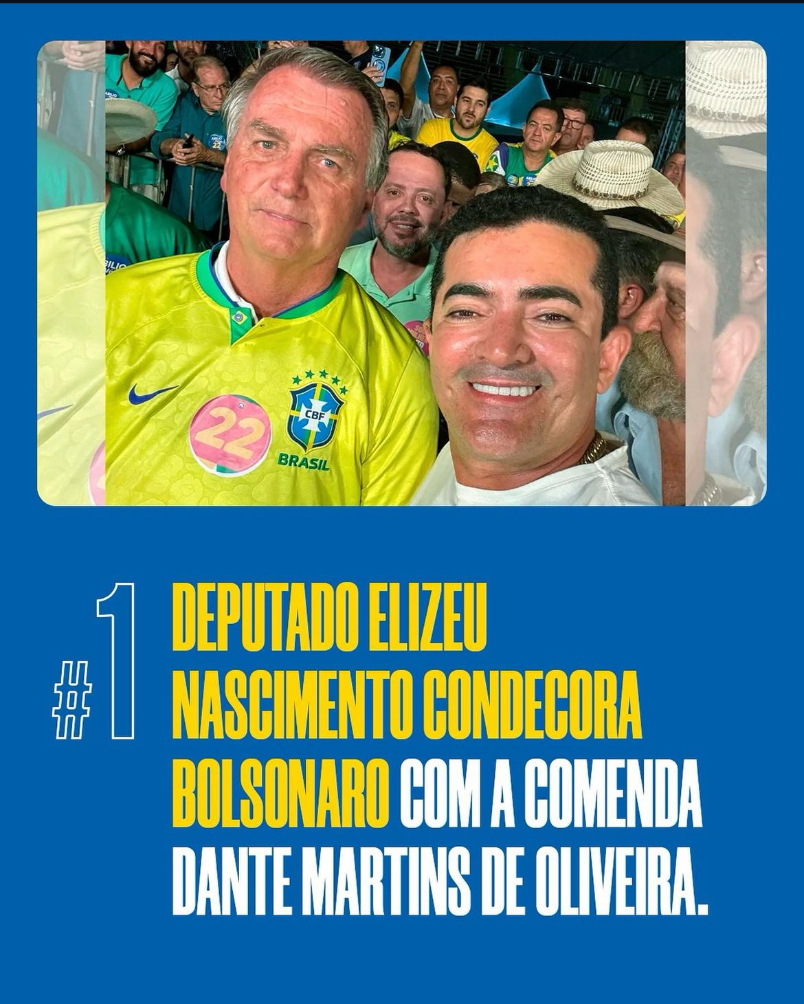 Elizeu Nascimento é 1º colocado na lista de destaque do PL Nacional 